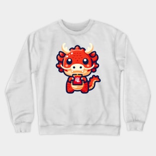 Chibi Red Dragon Crewneck Sweatshirt